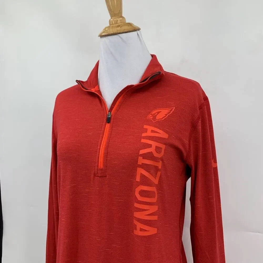 Arizona Cardinals Nike Shirt Womens M Medium Dri Fit Team Apparel Mock Neck